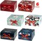 Christmas Gift Boxes with Lids, 6 Pack Gift Boxes and Red Ribbon Christmas Themed Pattern Small Gift Boxes for Christmas Presents Gifts Easy Assemble